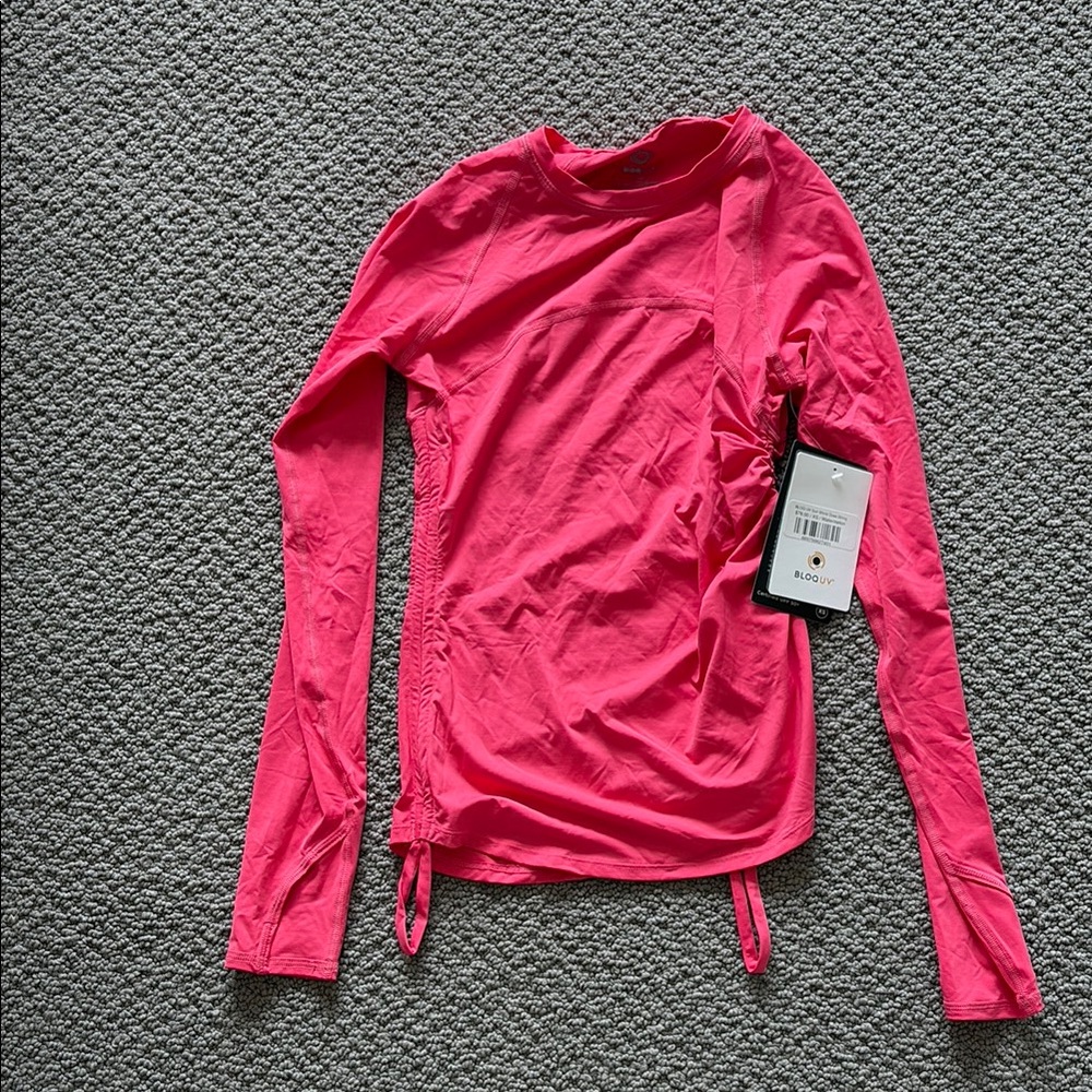 BLOQ-UV Women's riding Pink Long Sleeve Top